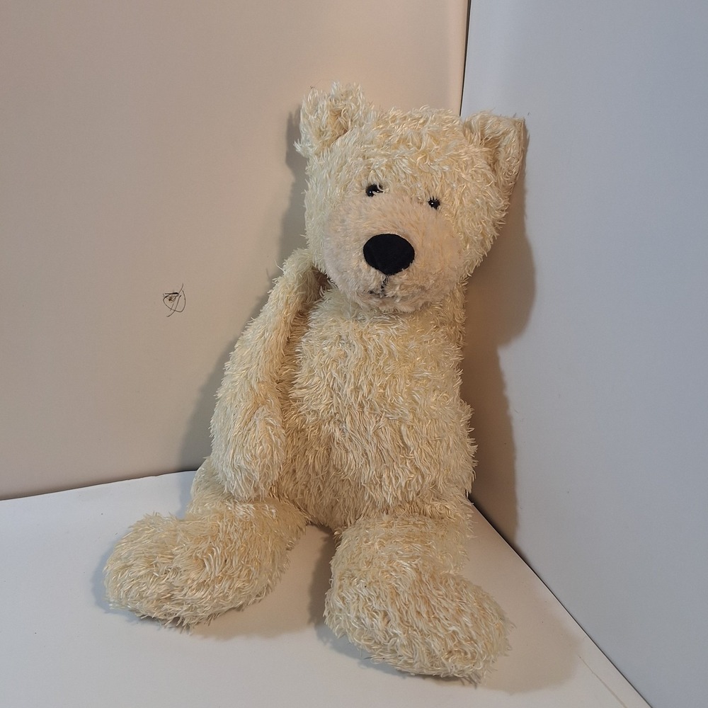 Jellycat Cream Bear Bunglie Plush Stuffed Animal Beanbag 15" Floppy Arms